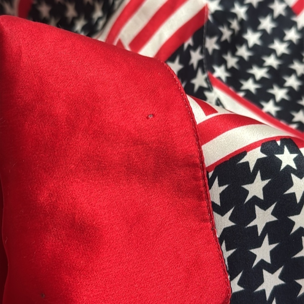LAVON Vintage USA Flag Windbreaker Jacket L 4th of July Parade Party Patriotic - Picture 7 of 8